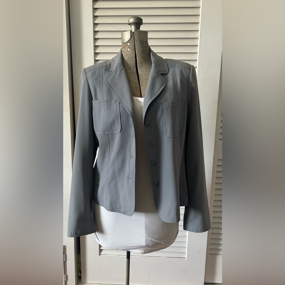 Rafaela Women’s Gray 4-Button Blazer